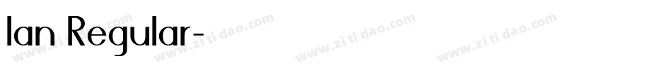 Ian Regular字体转换